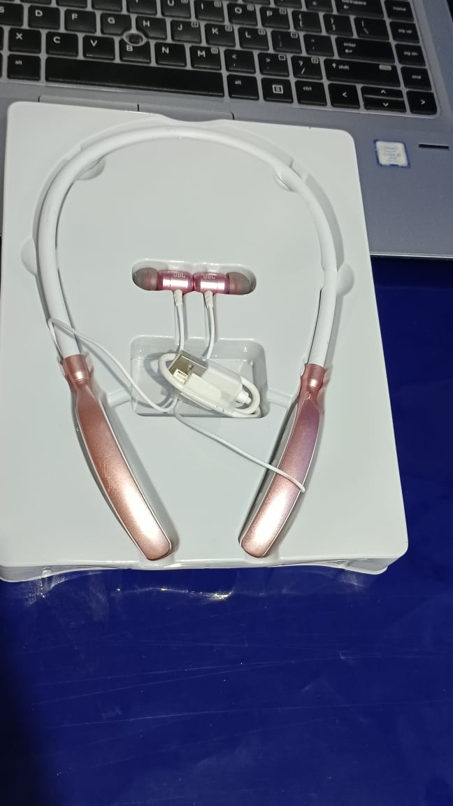 Wireless Bluetooth Neckband Headphones Mic Headset